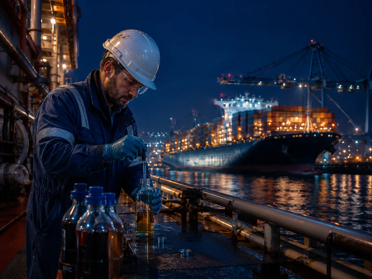 Marine fuel service barrels