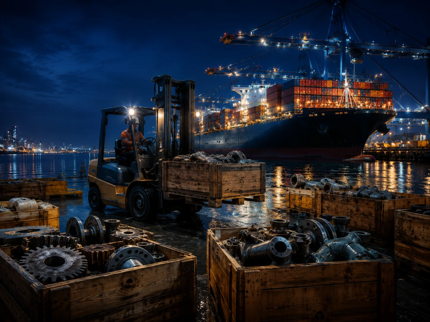 Ship spare parts logistics